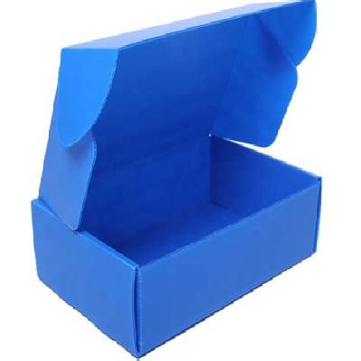 Blue Polypropylene Corrugated Box