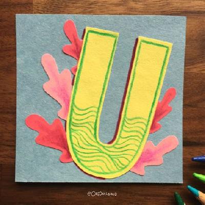 U Type Paper Header Card