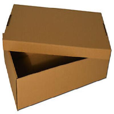 Brown Corrugated Fiberboard Plain Shoe Box
