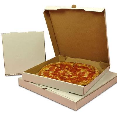 Plain White Pizza Box