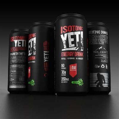 Energy Drink Printed Packaging Box Label