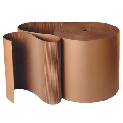 Brown Plain Corrugated Packaging Roll