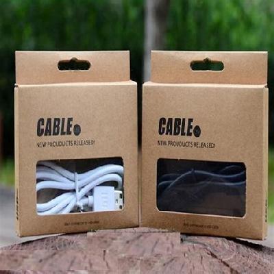 Kraft Corrugated Mobile Charger Box