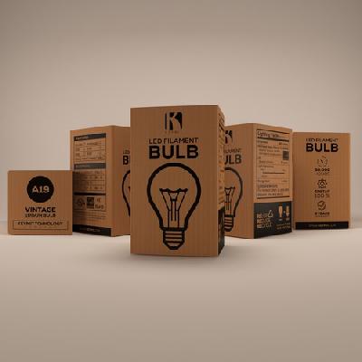 Printed Kraft Corrugated Packaging Box