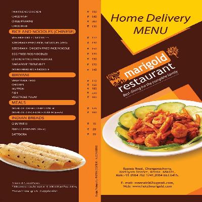 Menu Card Printing Services