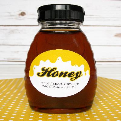 Honey Bottle Stickers