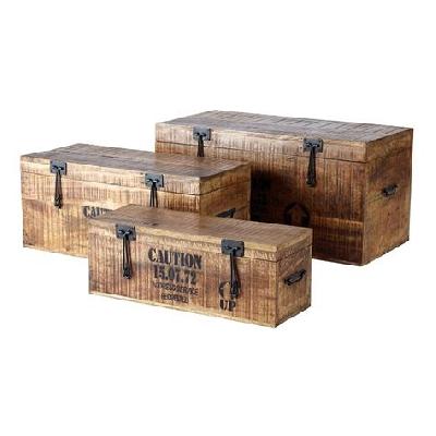 Industrial Wooden Storage Box