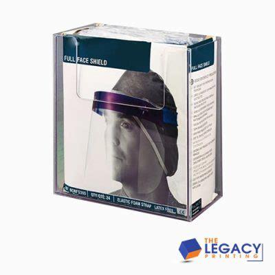 corrugated boxes for face shield kits