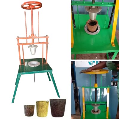 Cow Dung Pot Making Machine
