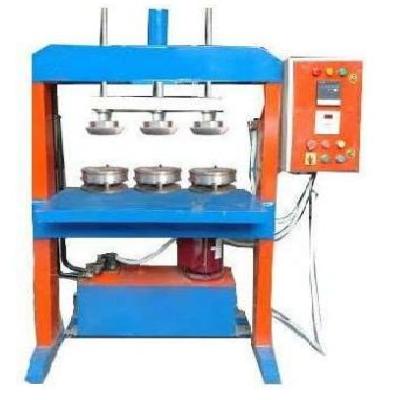 Semi-Automatic Triple Die Paper Plate Making Machine (Hydraulic Powered) HTD-SA418