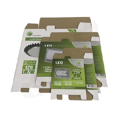 Printed Corrugated LED Down Light Packaging Box