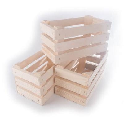 Plain Rectangular Wooden Crates