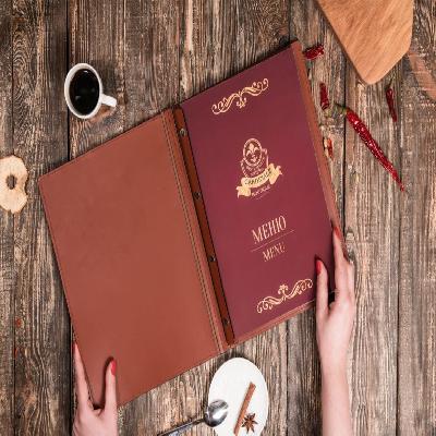 Leather Menu Folder