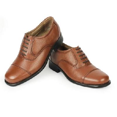 Horex Mens Brown Leather Formal Shoes