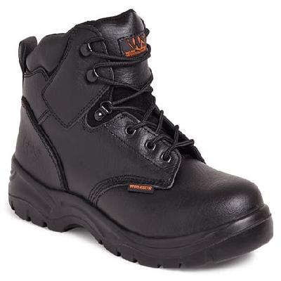 Black Carbon Leather Safety Shoes