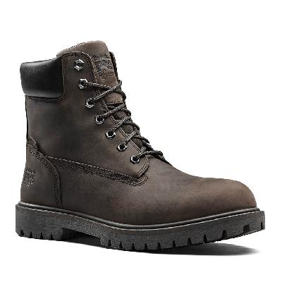 Brown Leather Safety Shoes