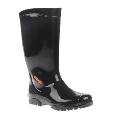Dynamic Black Upper and Red Sole safety gumboot