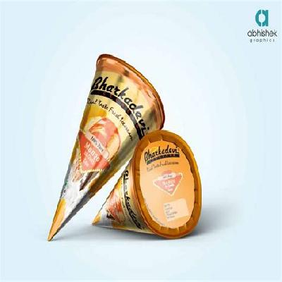 Choco Bar Printed Ice Cream Pouch