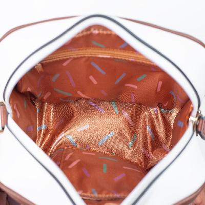 Orange Printed Ice Cream Pouch