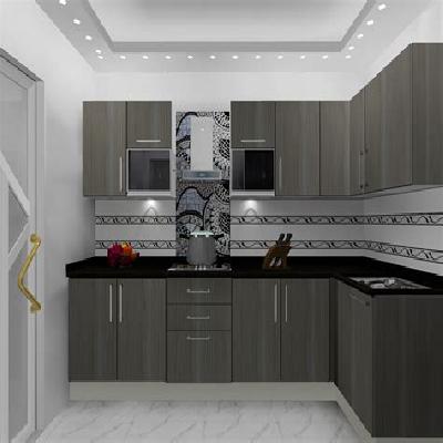 L Shape Modular Kitchen