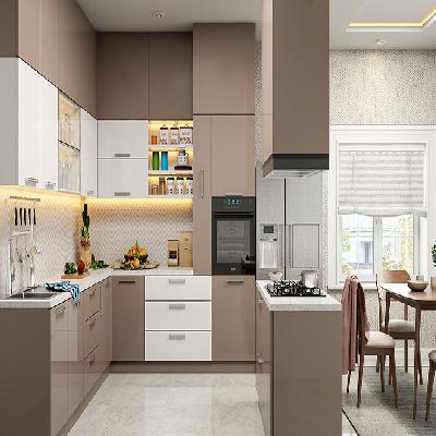 Acrylic Modular Kitchen