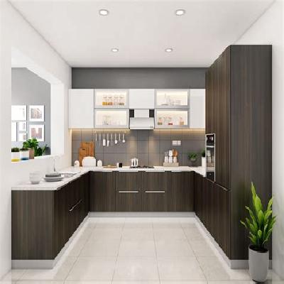U Shape Modular Kitchen