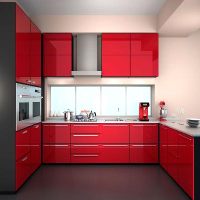 U Shape Modular Kitchen