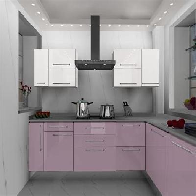 L Shaped Modular Kitchen