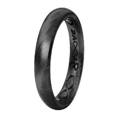 Metallic With Black Groove