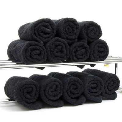 Black Salon Towel