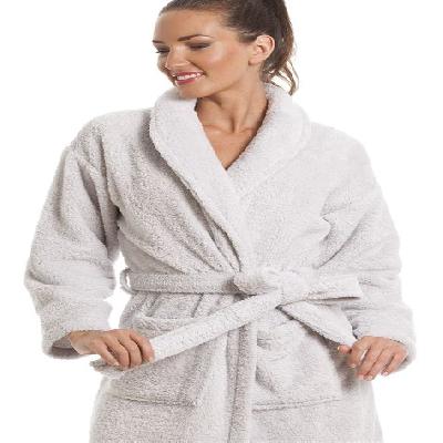Gray Fancy Ladies Bathrobes