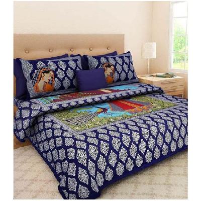 Jaipuri Cotton Double Bed Sheet