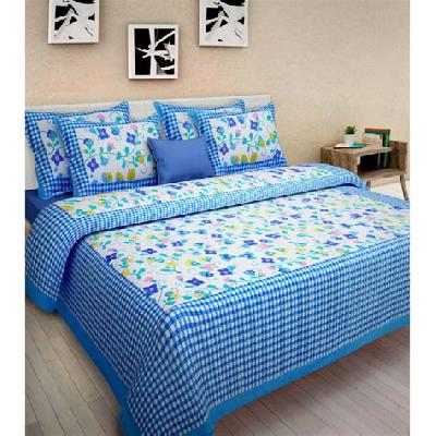 Jaipuri cotton double bedsheets