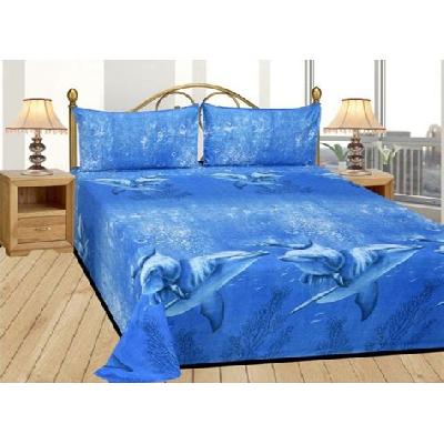 Tedium Glace Cotton Double Bedsheets