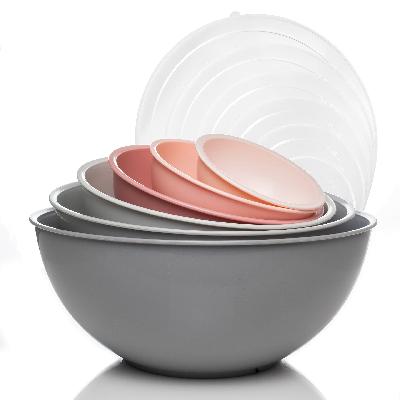 20ml Pink Round Plastic Bowl Set
