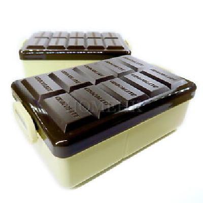 CHOCOLATE SHAPE LID LUNCH BOX