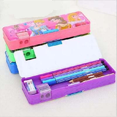 Double Sided Plastic Pencil Box