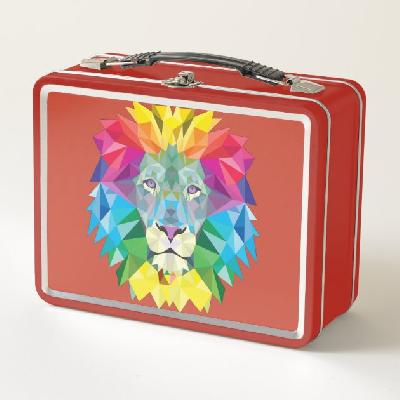 LION HEAD SHAPE LUNCH BOX
