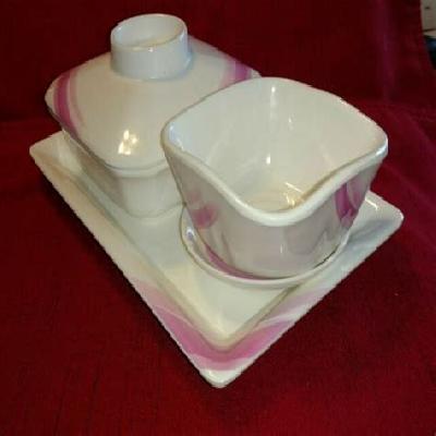Plastic Bowl With Lid And Plate Set