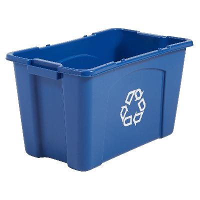 RECTANGULAR BLUE CONTAINER