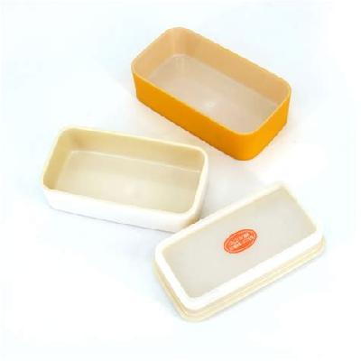 RECTANGULAR YELLOW FLAT LUNCH BOX