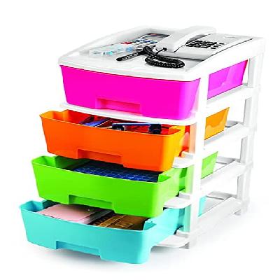 4 Tier Plastic Modular Drawer (1182)