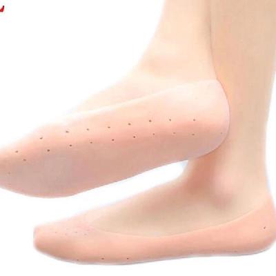 Anti Crack silicone Gel Foot Protector Moisturizing Socks(6037)