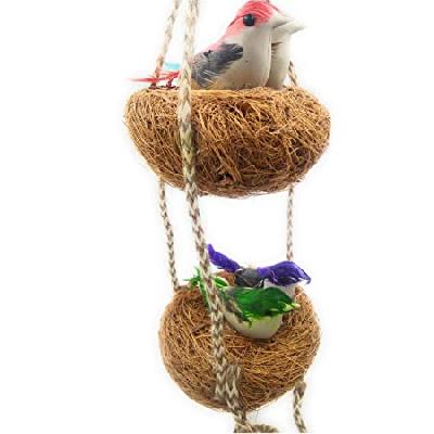 Artificial Jute Hanging Birds Nest Jhumar Chidiyan Ka Ghosla(1731)