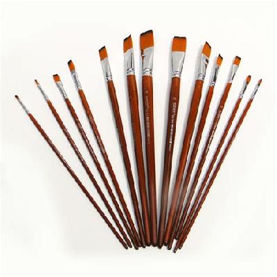 Brown Art Brush Set for Artists (Pack of 12)(6048)