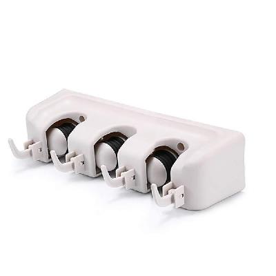 Deodap 3 Layer Mop And Broom Holder, Garden Tool Organizer, Multipurpose Wall Mounted(0240)