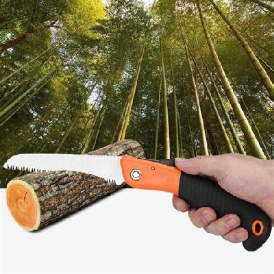 Folding Saw(180 Mm) For Trimming, Pruning, Camping. Trees, Wood, Branches, Shrubs And Wood (0464)