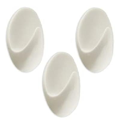 Plastic Self-Adhesive Kitchen 3Pc Hooks(4728)