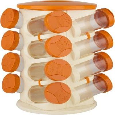 Plastic Spice Rack Masala Organiser (Pack of 6Pcs) (0100A)