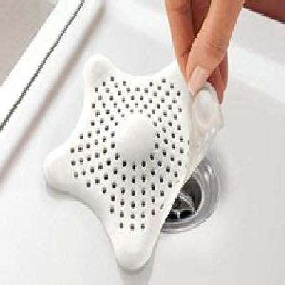 Silicone Star Shaped Sink Filter Bathroom Hair Catcher Drain Strainers For Basin (0829)
